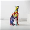 ChunRan Li89 23,7 cm moderno creativo dipinto colorato levriero Dobermann decorazione casa vino armadietto benvenuto cane decorazione scrivania Craftssoft Decor (RA)