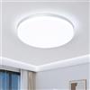 EASY EAGLE Plafoniera LED Soffitto 48W, 6500K 4800LM Lampadario LED Ø30CM