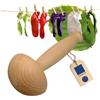 Hofmeister Holzwaren HOFMEISTER® Fungo da rammendo in Legno 12 cm - per rattoppare Buchi nei Vestiti, Protegge Le Dita dall'ago da Cucito, Prodotto 100% Naturale in faggio, ripara anziché Gettare, Fungo da rammendo