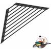 FUSONGQINTANG Scolapiatti Triangolare Scolapiatti Pieghevole con Rivestimento | in Silicone Organizer da Cucina per Tazze Frutta Verdura