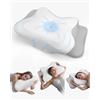 Feagar Cuscino Cervicale Memory Foam, Guanciale Ergonomico, Collo 2 Altezze