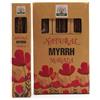 Namaste India Natural 30 g Bastoncini di Incenso Masala Agarbatti Pacco - 12 Confezioni Totali 100-120 Bastoncini di Incenso Tradizionali per Aromaterapia Rilassante (Naturale Mirra)
