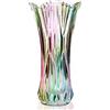 LODCZIOE Vaso in vetro di cristallo, vaso di vetro arcobaleno, vaso decorativo per casa, tavolo da pranzo, centrotavola, decorazione, accessori, matrimoni, vacanze, feste