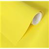 GOYAPRINT Carta Adesiva per Mobili Giallo 30x120 cm Pellicola Adesiva Lucida per Parete Cucina Porta Finestra Vinile Rivestimento Decorativo (30x120 cm, Giallo)
