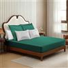ClevaHome Set lenzuolo con angoli in raso 3 pezzi,180 x 200 cm,fino a 30 cm,poliestere satinato liscio,con 2 federe 80 x 80 cm,certificato OEKO-TEX Standard 100