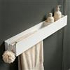 Mai & Mai Mensola da Parete con Portasciugamani, 60cm, Bianco