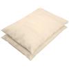 HABITA 33 HOME Coppia Federe Coordinate 100% Cotone Panna | Lenzuola Letto Traspirante ed Anallergico Biancheria da Letto e Federe Coordinate 100% Cotone