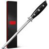 SHAN ZU Acciaino per Affilare Coltelli 20cm Acciaio Inox, Affilacoltelli | Asta per Affilatura Coltelli da Cucina Professionale 8 Pollici, Impugnatura Ergonomica