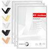 HIMEETIME® 3x Cornice A4 21x30 cm | Metallo argento e alluminio | Per documenti 21x29,7 cm, grande collage, quadri e foto | Cornice A4