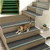 FARYODI 15 tappetini per scale con strisce che si illuminano al buio, autoadesivi, per scale in legno, 100% poliestere TPE, per bambini, anziani e animali domestici, 76 x 20 cm (grigio scuro)