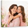 Telastampa Quadro Personalizzato con Foto HD, Canvas 100% Made in Italy - Telaio in Legno Incluso - Stampa Tela Personalizzabile in Alta Definizione - Idea Regalo Compleanno Anniversario (60x60 cm)
