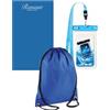 SOLEILUX Set Mare 3 Pezzi con Telo Mare 90x170 cm, Cover Subacquea Impermeabile per Smartphone e Sacca Zaino 33x40 cm - Kit Spiaggia Piscina Vacanze, Fantasie Assortite - IDEA REGALO