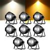 ZonQoonz 8PCS 100W COB Par LED Luce da Palcoscenico Bianco Freddo/Caldo, Luci Palco Par LED con DMX512 Master-Slave, Faretto stroboscopico per Fotografia, Chiesa, Compleanno, Matrimonio, DJ, Discoteca
