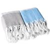 Hossom Set da 2 Telo Mare Grande, Cotone 180x100 cm, Asciugamano Mare Multiuso