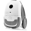 HYUNDAI ELECTRONICS Aspirapolvere con sacchetto VC068WG I 800 W I Motore ECO I 2L Volume I Bianco/Grigio