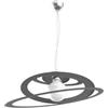 Top Light Bungee Sospensione D.50 Cm. 1 Luce Grigio Antracite