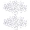 Hoement Paralume in plastica trasparente a forma di fiore di ciliegio 80 pezzi 5 mm per ghirlanda luminosa a LED decorativa per interni esterni, atmosfera festiva Natale matrimonio