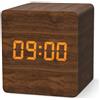 aboveClock Sveglia Digitale Marrone, Sveglia da Comodino