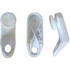 BricoShopping® GANCI SCORREVOLI RINFORZATI per Tende Con Binario estensibile a Ricambio in plastica Bianchi UNIVERSALI PEZZI 50