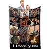Quepitty Coperta con nome personalizzato My Love, coperte personalizzate con immagini coperte personalizzate per adulti, bambini, compleanno, Natale, Halloween, padri, madri, San Valentino