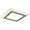 Trio Leuchten TRIO Morgan 641510207 - Plafoniera a LED, in metallo bianco opaco, acrilico, 46 Watt inclusa, telecomando