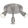 BRILLIANT lampada Amalfi LED spot rondelle 3-ferro | 3x LED-PAR51, GU10, 3W lampade a riflettore LED incluse, (250lm, 3000K) | Scala da A ++ a E | Testa orientabile