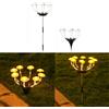 YZYOE 2 pacchetto 48LED all'aperto solare terra inserito caldo luce funghi lampade, impermeabile cortile atmosfera luce decorativa, Due metodi installazione per l'inserimento del terreno.