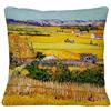 Fabulous Van Gogh La Plaine de la Crau, federa per cuscino in lino, 40 x 40 cm