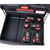 Kos Design Compatibile con MILWAUKEE Packout - Inserto PLA + stampato 3D per Batteria da 5,0 Ah / 2 x 2,0 | Organizer per 3 e 2 cassetti Packout - Sicuro, su misura e robusto (Batteria)