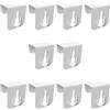 NHTJTHE 10 ganci per finestra con clip, per decorazione finestra, senza incollaggio, 21 mm