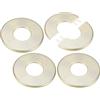M METERXITY 4 Pezzi Flangia Divisa da Parete, 27mm[1.06] ID ABS Rotonda Autoadesiva Piastra Copertura Copriforo per Accessori Tubi/Pavimento/Soffitto, Piastre Idrauliche [Oro, 68mm 2.68 OD]