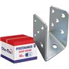 Chle-Mar Supporto per palo a U da 60 mm | stivale fisso in acciaio zincato | ancoraggio a palo per recinzioni e strutture in legno