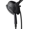 INAVAMZ Soffione doccia ad alta pressione palmare: soffione doccia 2 in 1 con soffione a pioggia da 18,3 cm e soffione doccia portatile con tubo nero, sistemi di finitura doccia