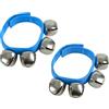 A-Star Wrist Jingle Sleigh Bells con cinturino in nylon - Coppia - Blu