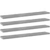 Rantry Ripiani per Libreria 4pz Grigio Cemento 60x10x1,5cm Multistrato,Mobile Mensola da Muro, Mobile a Parete Appendere Ripiano per Ingresso, Mensole da Parete, Scaffale da Parete