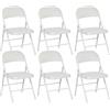 Baroni Home Set 6 Sedie Pieghevoli Imbottite, Seduta e Schienale in Soft Foam, Tessuto Impermeabile e Facile da Pulire, Sedia Salvaspazio Apri e Chiudi, 45x48x77 c