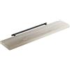 Casaria Mensola da Parete Legno 110cm Supporto 50-110cm Pensile Bagno 15kg Cucina Libreria Quercia