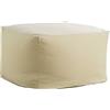 LDIW Fodera per Pouf Pera, Copertura per Poltrona a Sacco Senza Imbottitura con Fodera d'Interno per Poltrona a Sacco, per Adulti e Bambini,Beige,65x65x43cm
