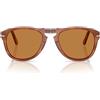 Persol Po0714sm Steve Mcqueen, Occhiali da sole da uomo, Terra Di Siena/Marrone chiaro, 54 mm