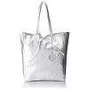 Chicca Borse Cbc3328Tar Borsa a spalla, Donna, Argento (Argento)
