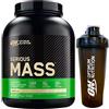 Optimum Nutrition Serious Mass Gainer Proteine Whey in Polvere per la Massa Muscolare con Creatina Glutammina e Vitamine Vaniglia 2,73kg 8 Porzioni + Shaker