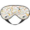 OXbnmm Corgi, maschera per dormire per cani, regolabile, confortevole, morbida, reversibile, per riposo notturno