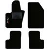 QUEMAR Tappetini Auto per 500X 2014-2024, Bordo Antracite, 1 Ricamo | Kit Tappeti Moquette e Gomma su Misura / Set 2 Anteriori + 2 Posteriori / Ricami e Colori Personalizzati / Antiscivolo