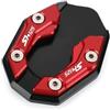 GQUIKGW Accessori per stand Cavalletto Laterale Per Moto Estensione Allargata Per SH125 SH150 SH300 SH350 SH 125 150 300 350(Red1)