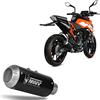MIVV scarico completo mk3 inox nero compatibile con ktm 125 duke 2017 2018 2019 2020