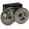 RIDEX 82B0026 2x Disco freno Posteriore senza viti/bulloni Compatibilità con MERCEDES-BENZ Classe C Sedan W204
