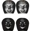 THERTHW Copri Poggiatesta Auto Horror, Copri Poggiatesta Auto Divertenti，E4pc