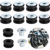 Butyeak 10Pcs Moto Gommini Bolt, M6 Moto Gommini Bolt Accessori di Ricambio, Gommini per Moto Rondelle per Parabrezza, Moto Gommini del Motociclo Tappi in Gomma per Moto M6, 1.8x1cm