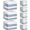 TAILI Sacchetti Sottovuoto Cubici, 8 Jumbo(3 Jumbo +5 Medium), Crema