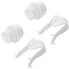 Veemoon 2 Set Pompa di Ricambio Automatica per Dispenser Dentifricio con Asta di Spinta in Plastico Bianco per Uso Igienico e Manutenzione in Bagno